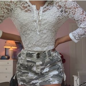 white lace top